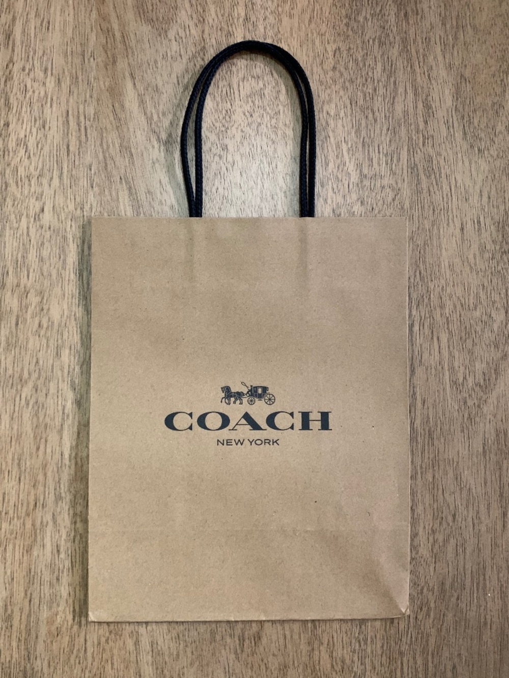Coach Brown and black Paper reusable Gift Bag